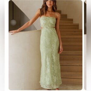 Fortunate One Cascalone Maxi Dress Sage